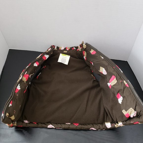 Crazy 8 Vest Puffer Vest Cupcake PINK & BROWN With Sprinkles ~~ TOO CUTE - Picture 3 of 7